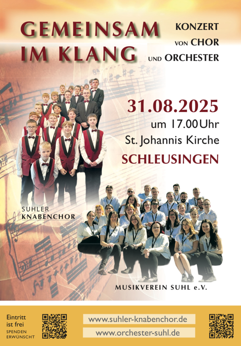 „Gemeinsam im Klang“- Konzert von Chor und Orchester 