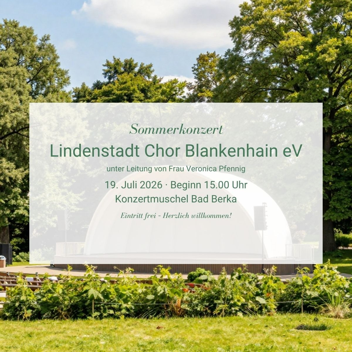 Sommerkonzert , Kurpark,  Bad Berka