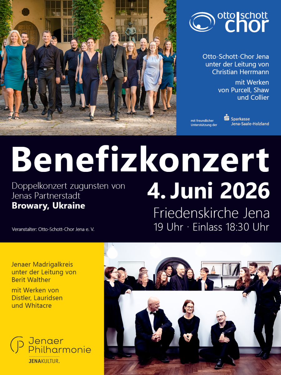 Benefizkonzert zugunsten Jenas ukrainischer Partnerstadt Browari
