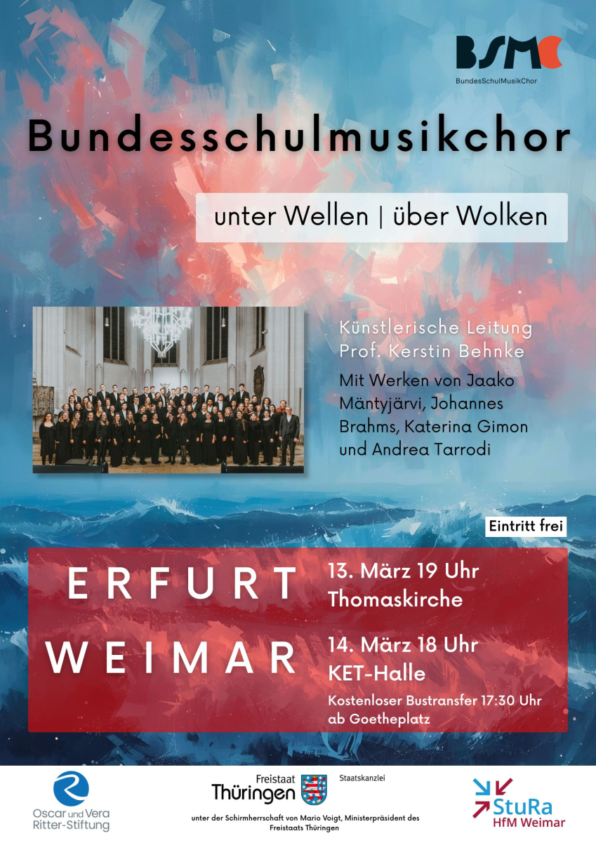 BundesSchulMusikChor 2026 - unter Wellen | über Wolken